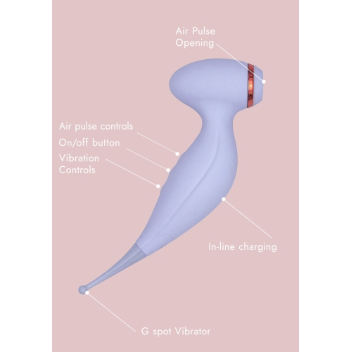 Amour - Air Pulse/G Spot Stimulator - Love Me Lilac