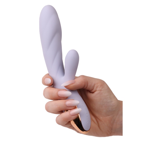 Amour - Dual Stimulation Warming Vibrator - Love Me Lilac