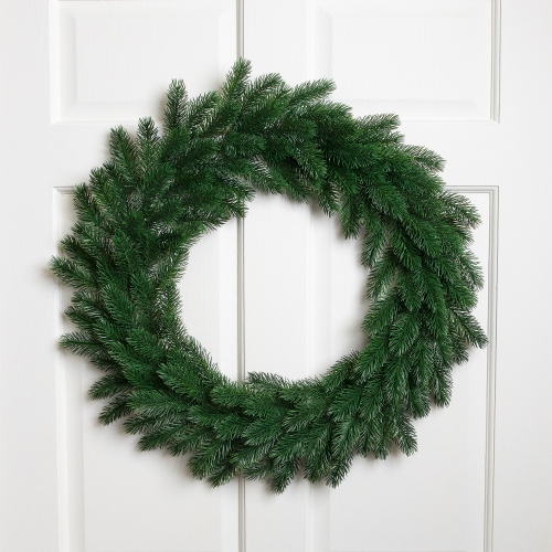 Real Touch ™ Evergreen Pine Artificial Christmas Wreath - 24" - Unlit