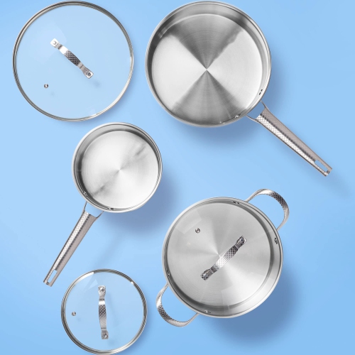 Marmite en acier inoxydable avec vagues Starfrit The Rock Wave 5,6 L. TEC