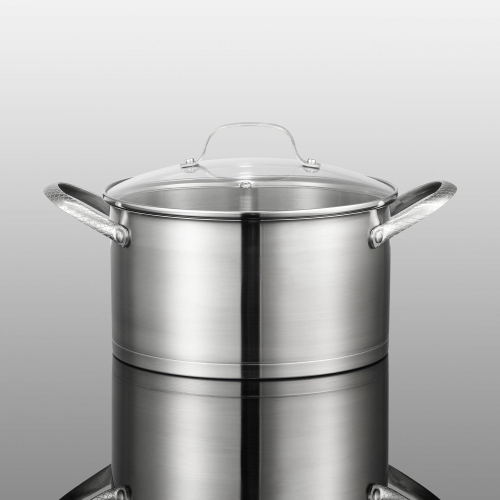 Marmite en acier inoxydable avec vagues Starfrit The Rock Wave 5,6 L. TEC