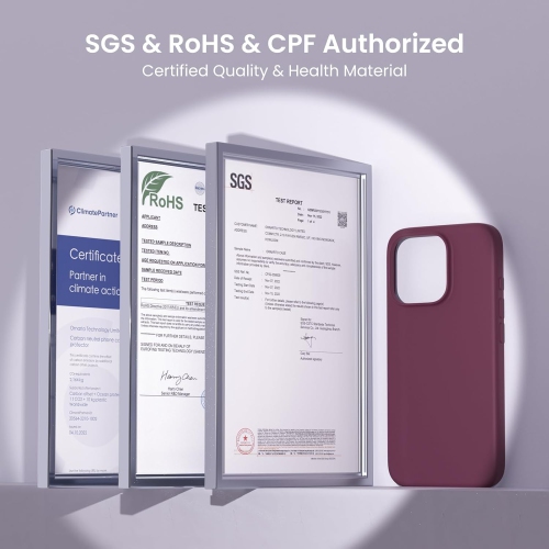 ORNARTO compatible avec l’étui iPhone 16 Pro Max 6,9 po, 3 couches de silicone liquide, étui pour téléphone en caoutchouc souple entièrement