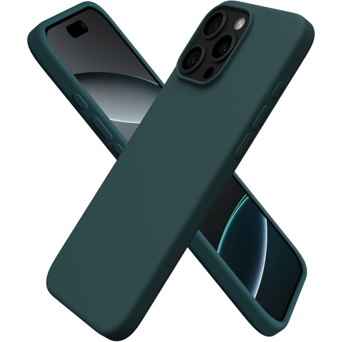 ORNARTO  Compatible w Iphone 16 Pro Max Case 6.9", Liquid Silicone 3 Layers Full Covered Soft Gel Rubber Phone Case, Shockproof Protective