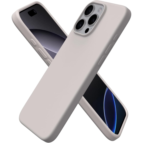 ORNARTO  Compatible w Iphone 16 Pro Max Case 6.9", Liquid Silicone 3 Layers Full Covered Soft Gel Rubber Phone Case, Shockproof Protective