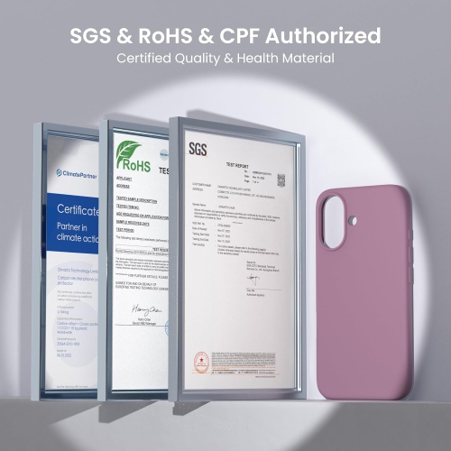 ORNARTO Compatible with iPhone 16 Plus Case 6.7",Liquid Silicone 3 Layers Full Covered Soft Gel Rubber Phone Case, Shockproof Protective Cover-Lilac