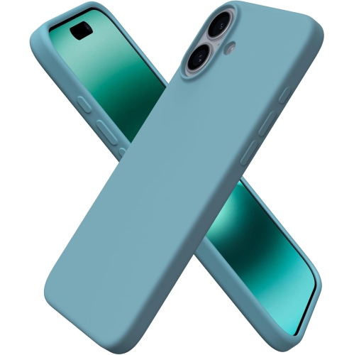 ORNARTO Compatible with iPhone 16 Plus Case 6.7",Liquid Silicone 3 Layers Full Covered Soft Gel Rubber Phone Case, Shockproof Protective Cover-Cactus