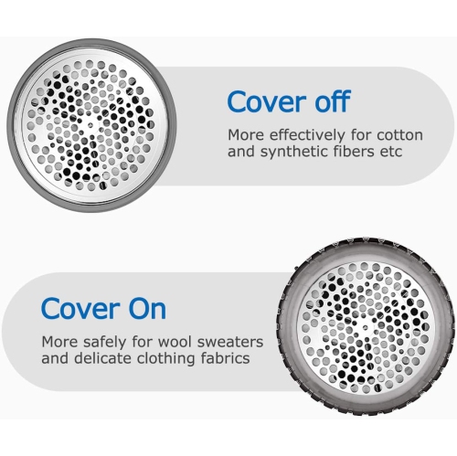 Lint Remover Fabric Shaver and Sweater Defuzzer with 2-Speeds,Battery Operated,2 Replaceable Stainless Steel Blades, Basic