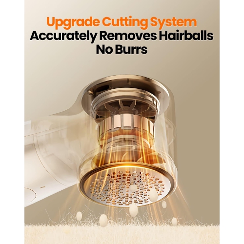 Fabric Shaver, Rechargeable Lint Remover Sweater Defuzzer, Digital Display Lints Shaver Fuzzs Pills for Clothes, Furniture White(1 pcs)