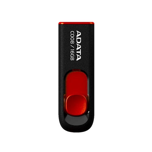 Image 1 of 2.. ADATA C008 USB 2.0 16GB Flash Drive - Black