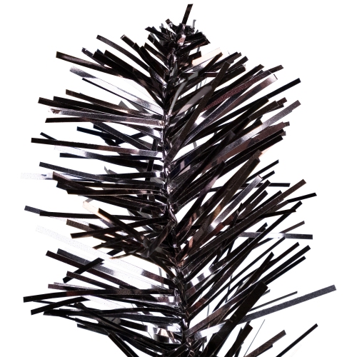 Artificial Tinsel Halloween Tree - 3' - Black - Unlit
