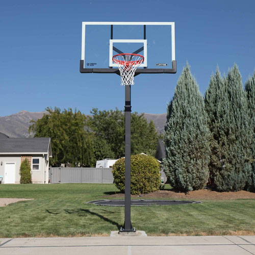 Lifetime 60" Bolt Down Tempered Glass Portable Basketball System