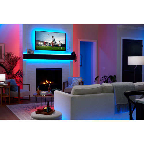 Bande lumineuse intelligente DEL pour l'intérieur à raccordement direct de 4,9 m Cync de GE