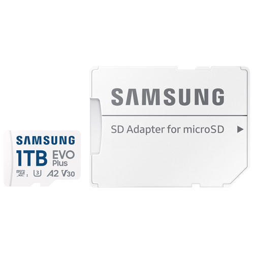 Samsung Evo Plus 1TB 160MB/s microSDXC UHS-I Memory Card with SD Adapter
