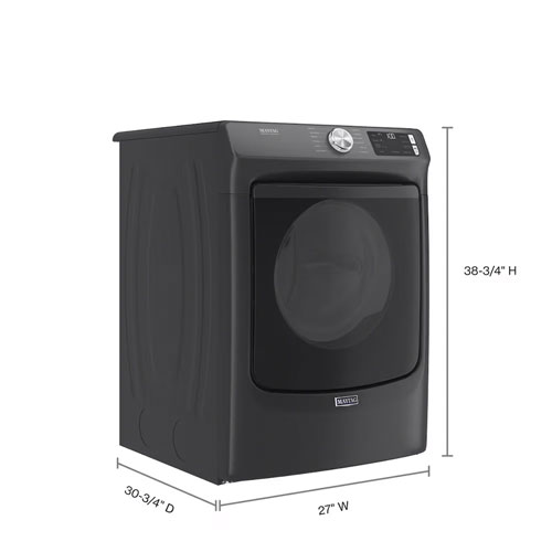 Maytag 7.3 Cu. Ft. Gas Steam Dryer - Volcano Black