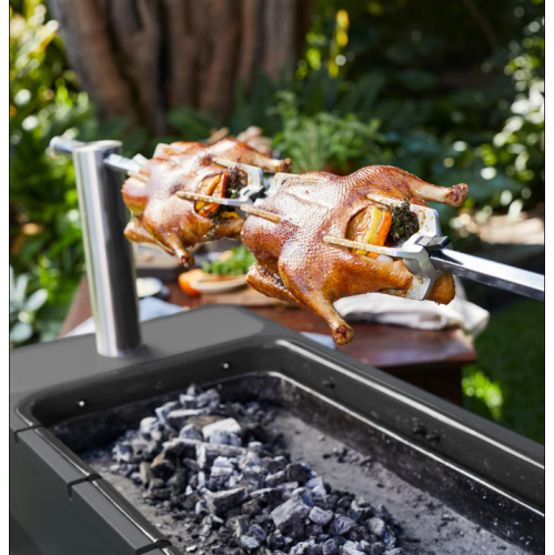 Everdure HUB Charcoal Barbeque with rotisserie