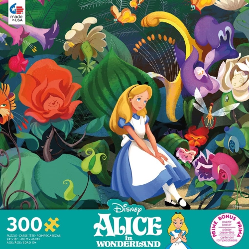 Ceaco 300-Piece Disney Alice in Wonderland Interlocking Jigsaw Puzzle