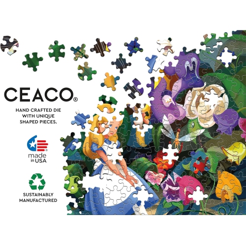 Ceaco 300-Piece Disney Alice in Wonderland Interlocking Jigsaw Puzzle