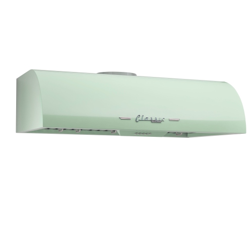 Unique Appliances Classic Retro 36-inch 700 CFM Ducted Under Cabinet Range Hood with LED Lighting in Summer Mint Green