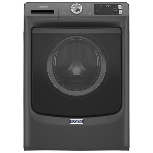 Laveuse à vapeur à chargement frontal haute efficacité 5,2 pi³ de Maytag - Noir volcanique