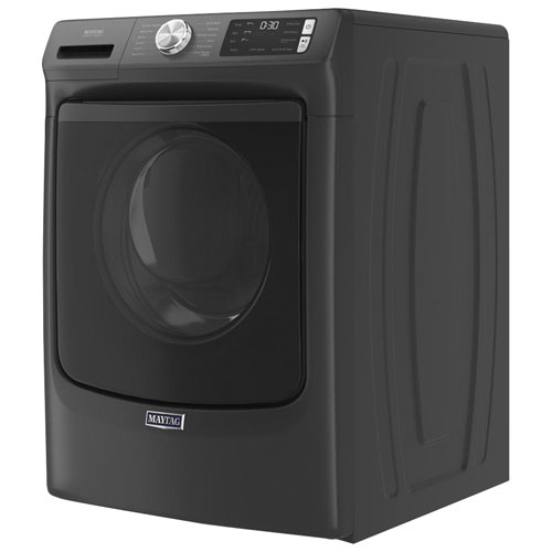 Laveuse à vapeur à chargement frontal haute efficacité de Maytag 5,5 pi³ - Noir volcanique