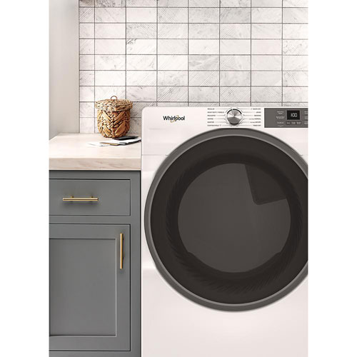 Whirlpool 7.4 Cu. Ft. Gas Steam Dryer - White