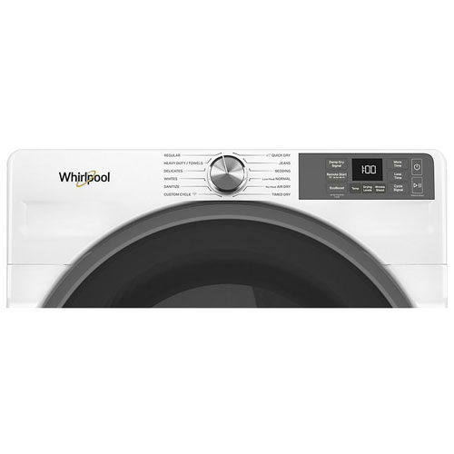 Whirlpool 7.4 Cu. Ft. Gas Steam Dryer - White