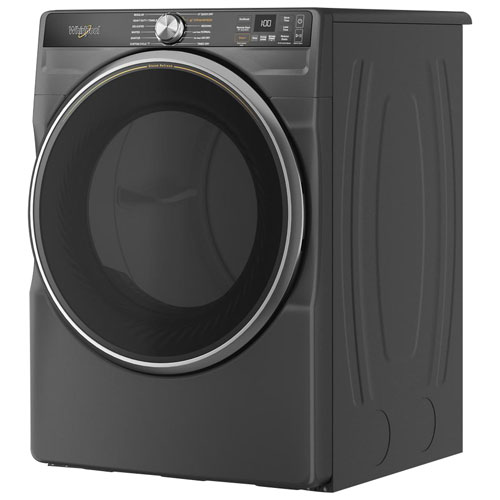Whirlpool 7.4 Cu. Ft. Electric Steam Dryer - Volcano Black
