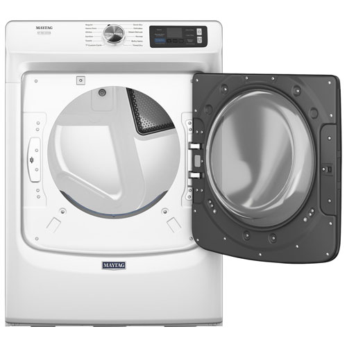 Sécheuse électrique à vapeur de 7,4 pi³ Pet Pro de Maytag - Blanc