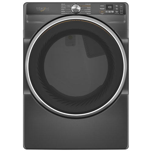 Whirlpool 7.4 Cu. Ft. Gas Steam Dryer - Volcano Black