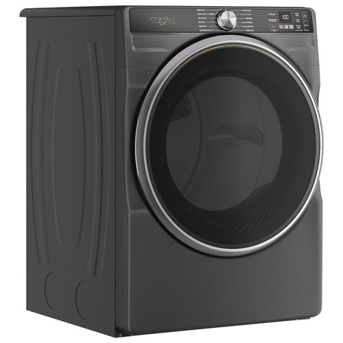 Whirlpool 7.4 Cu. Ft. Gas Steam Dryer - Volcano Black