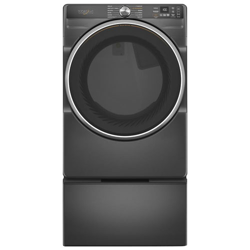 Whirlpool 7.4 Cu. Ft. Gas Steam Dryer - Volcano Black