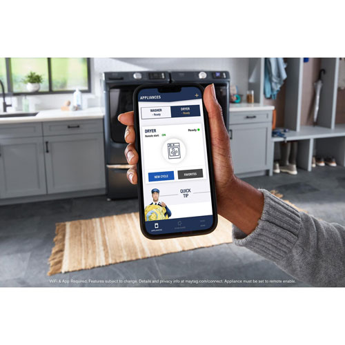 Sécheuse électrique à vapeur de 7,4 pi³ Pet Pro de Maytag - Acier minuit