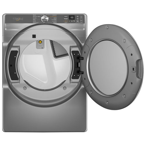 Whirlpool 7.4 Cu. Ft. Gas Steam Dryer - Radiant Silver