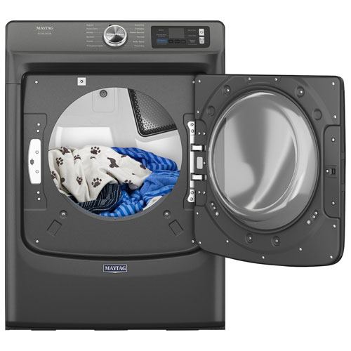 Sécheuse électrique à vapeur de 7,4 pi³ Pet Pro de Maytag - Noir volcan