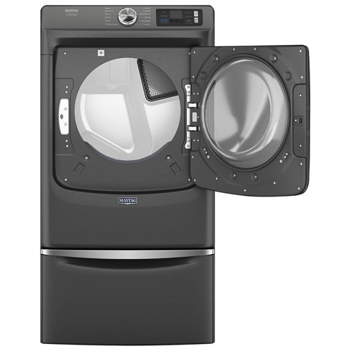 Sécheuse électrique à vapeur de 7,4 pi³ Pet Pro de Maytag - Noir volcan