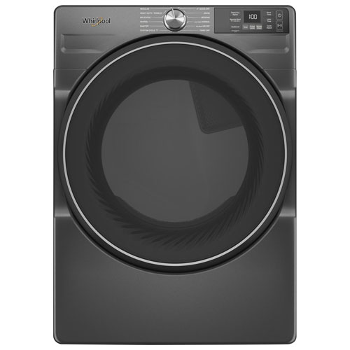 Whirlpool 7.4 Cu. Ft. Gas Steam Dryer - Volcano Black
