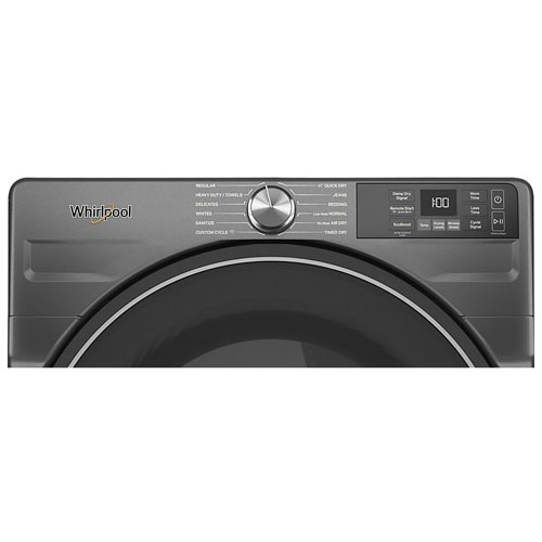 Whirlpool 7.4 Cu. Ft. Gas Steam Dryer - Volcano Black