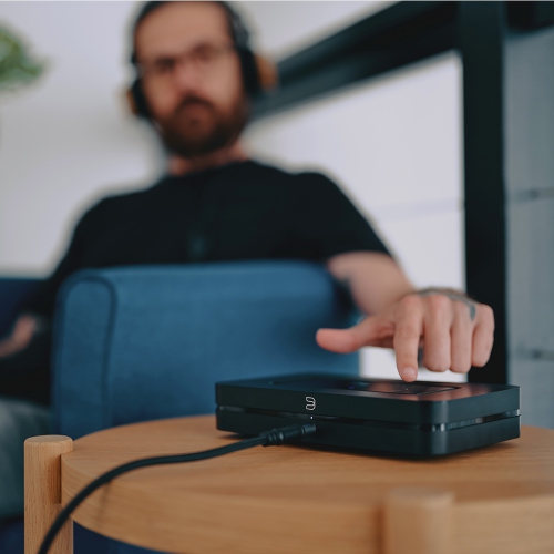 Diffuseur de musique haute résolution sans fil NODE DE Bluesound avec convertisseur numérique-analogique haute fidélité ESS Sabre - Noir