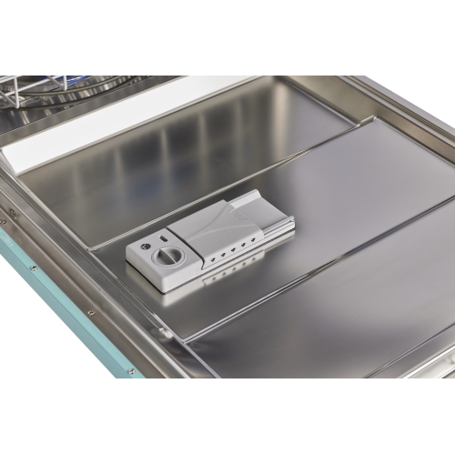 Unique Appliances Classic Retro 24-inch Top Control Dishwasher with Stainless Steel Tub, 45 dBa in Ocean Mist Turquoise