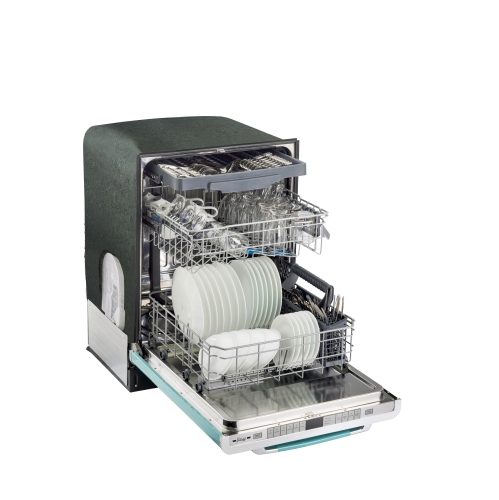 Unique Appliances Classic Retro 24-inch Top Control Dishwasher with Stainless Steel Tub, 45 dBa in Ocean Mist Turquoise