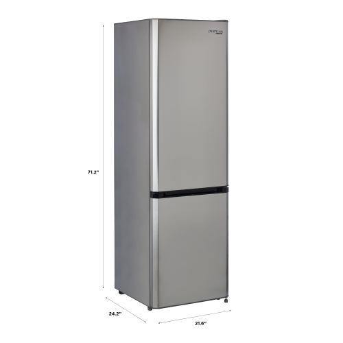 Électroménagers&nbsp;Prestige 22 po 8,7 pi3 d'unique avec Réfrigérateur à profondeur de comptoir à congélateur inférieur avec porte-bouteilles en