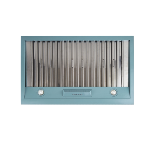 Unique Appliances Classic Retro 36-inch 700 CFM Ducted Under Cabinet Range Hood with LED Lights in Ocean Mist Turquoise