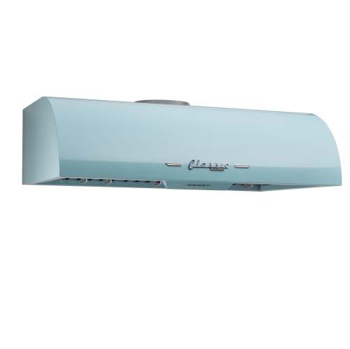 Unique Appliances Classic Retro 36-inch 700 CFM Ducted Under Cabinet Range Hood with LED Lights in Ocean Mist Turquoise