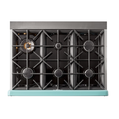  Classic Retro d'unique électroménagers de 36 po et 5,2 pi3. avec Cuisinière au gaz rétro à 6 brûleurs avec four à convection de couleur