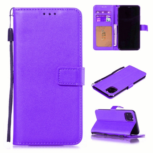[CS] Étui portefeuille folio en cuir avec fente magnétique pour carte pour iPhone 16 Pro, violet