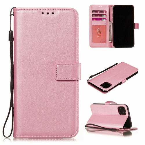 CSMART  [Cs] Magnetic Card Slot Leather Folio Wallet Flip Case Cover for Iphone 16 Pro, Rose In Gold