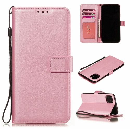 [CS] Étui portefeuille folio en cuir à fente magnétique pour iPhone 16 Pro Max, rose doré