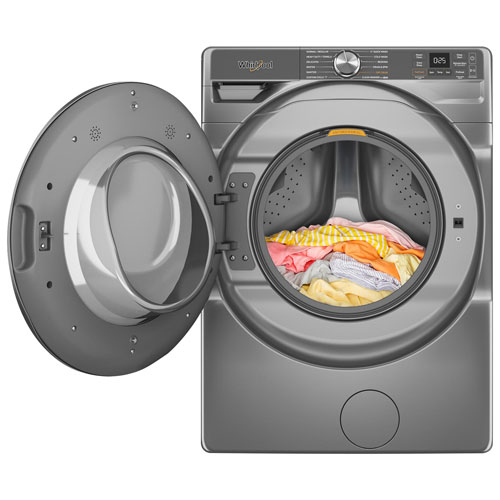 Whirlpool 5.8 Cu. Ft. High Efficiency Front Load Steam Washer - Radiant Silver