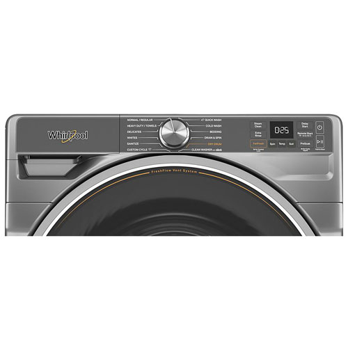 Whirlpool 5.8 Cu. Ft. High Efficiency Front Load Steam Washer - Radiant Silver