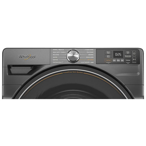 Whirlpool 4.5 Cu. Ft. High Efficiency Front Load Steam Washer - Volcano Black